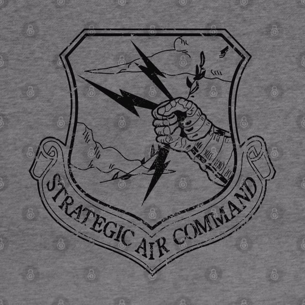 Strategic Air Command - Small Black Logo by Wykd_Life